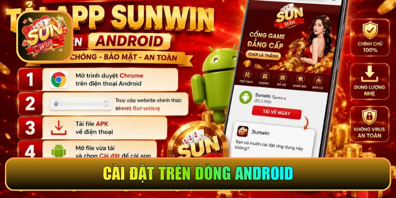 Cài đặt trên dòng Android