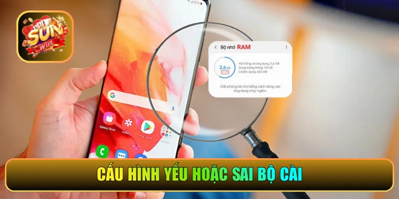 Cấu hình yếu hoặc sai bộ cài
